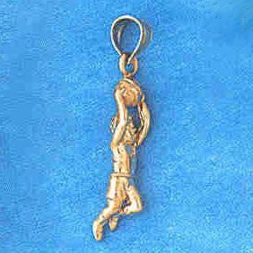 14K GOLD SPORT CHARM - FOOTBALL #3699