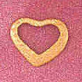 14K GOLD HEART CHARM #4009