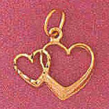 14K GOLD HEART CHARM #4023