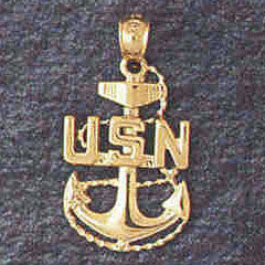14K GOLD MILITARY CHARM #4648