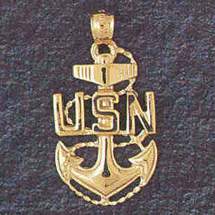 14K GOLD MILITARY CHARM #4649