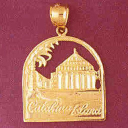 14K GOLD TRAVEL CHARM - CATALINA ESLAND #4855
