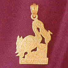 14K GOLD TRAVEL CHARM - CALIFORNIA #4862