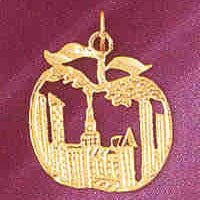 14K GOLD TRAVEL CHARM - NEW YORK #4889