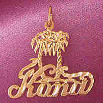 14K GOLD TRAVEL CHARM  - KONA #4951