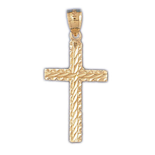 14K GOLD RELIGIOUS CHARM - SMALL CROSS #8228