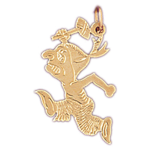 14K GOLD CHARM - AMERICAN INDIAN #5281
