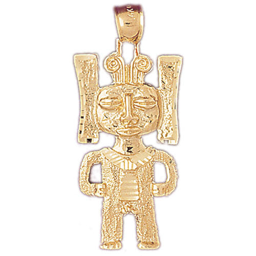14K GOLD AMERICAN INDIANS' CHARM #5284