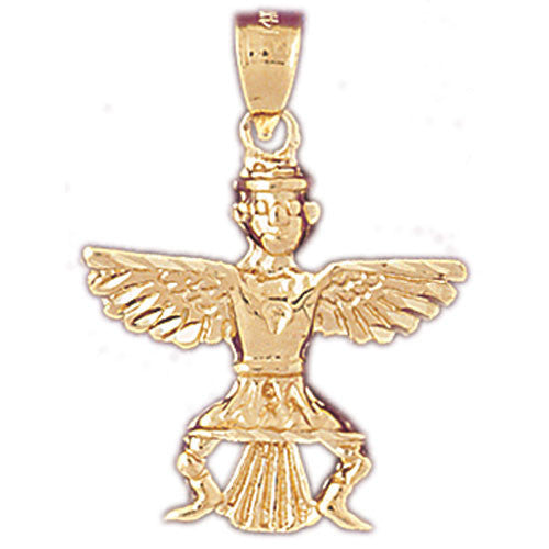 14K GOLD AMERICAN INDIANS' CHARM #5285