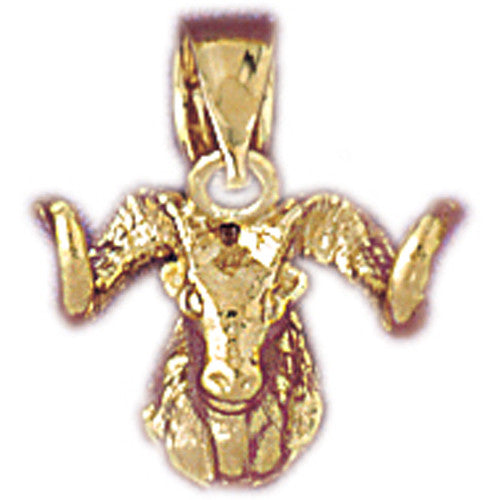 Nice 14k Gold European Mouflon Sheep Charm #5349