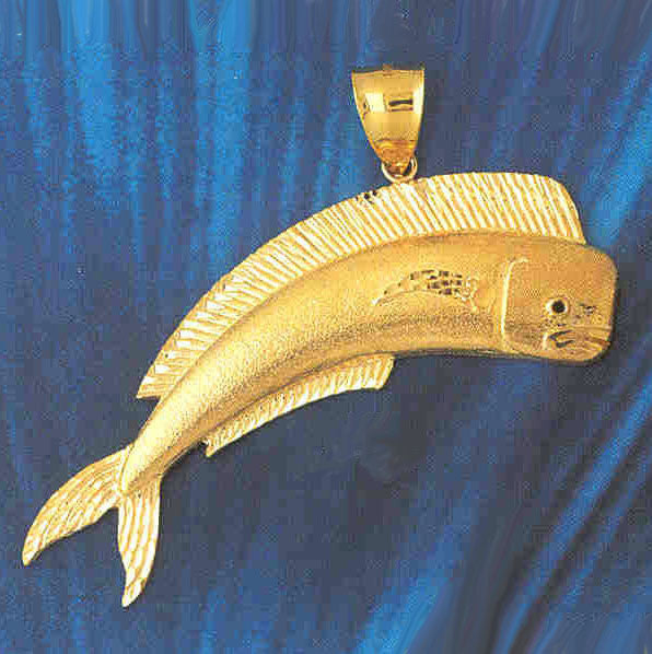 14K GOLD NAUTICAL CHARM - MAHI MAHI #556