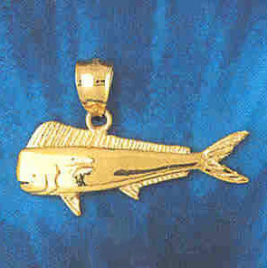 14K GOLD NAUTICAL CHARM - MAHI MAHI #557
