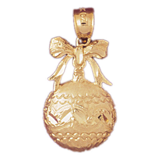 14K GOLD CHRISTMAS CHARM - TREE TOY, We Specialize in 14Kt Gold charms, 14k gold Pendants,14k gold necklaces,14k Gold Bracelets,14k Gold Earrings,14k Gold Rings.