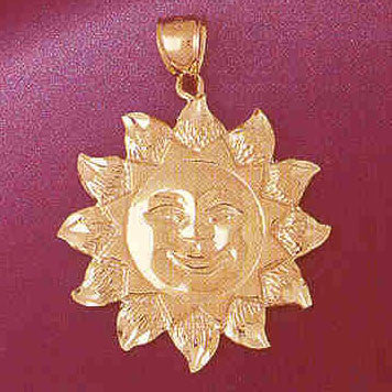 14K GOLD CHARM - SUN #5648