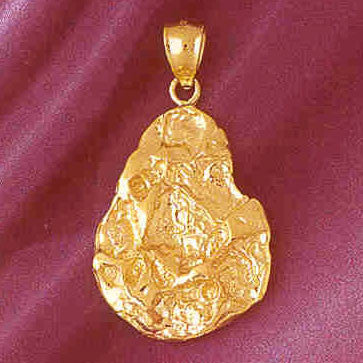 14K GOLD NUGGET CHARM #5752
