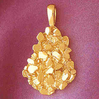 14K GOLD NUGGET CHARM #5753