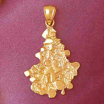 14K GOLD NUGGET CHARM #5754