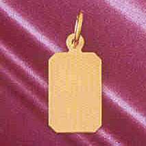 14K GOLD HANDCUT CHARM #5800