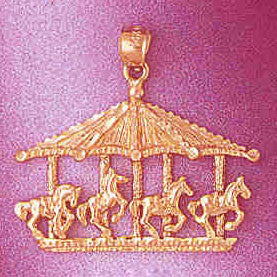 14K GOLD MISCELLANEOUS CHARM - CAROUSEL #5979