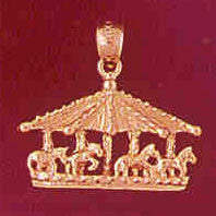 14K GOLD MISCELLANEOUS CHARM - CAROUSEL #5981