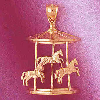 14K GOLD MISCELLANEOUS CHARM - CAROUSEL #5983