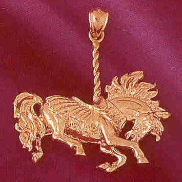 14K GOLD MISCELLANEOUS CHARM - CAROUSEL #5989