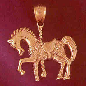 14K GOLD MISCELLANEOUS CHARM - CAROUSEL #5990