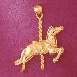 14K GOLD MISCELLANEOUS CHARM - CAROUSEL #5991