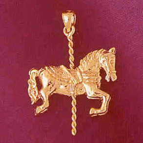 14K GOLD MISCELLANEOUS CHARM - CAROUSEL #5992