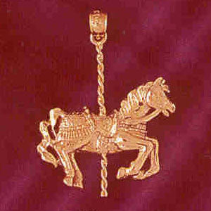 14K GOLD MISCELLANEOUS CHARM - CAROUSEL #5994