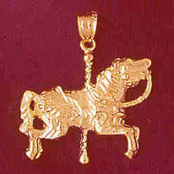 14K GOLD MISCELLANEOUS CHARM - CAROUSEL #5996