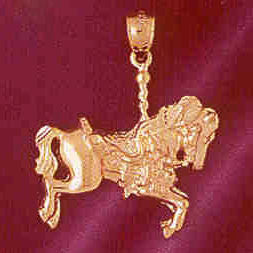 14K GOLD MISCELLANEOUS CHARM - CAROUSEL #5997