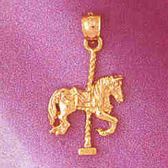 14K GOLD MISCELLANEOUS CHARM - CAROUSEL #6003