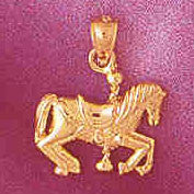 14K GOLD MISCELLANEOUS CHARM - CAROUSEL #6004