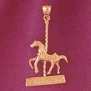 14K GOLD MISCELLANEOUS CHARM - CAROUSEL #6006