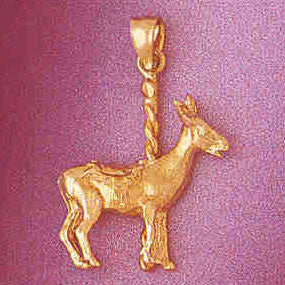 14K GOLD MISCELLANEOUS CHARM - CAROUSEL #6013