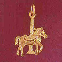 14K GOLD MISCELLANEOUS CHARM - CAROUSEL #6015