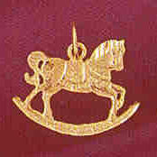14K GOLD MISCELLANEOUS CHARM - CAROUSEL #6020