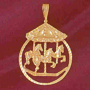 14K GOLD MISCELLANEOUS CHARM - CAROUSEL #6021