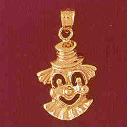 14K GOLD MISCELLANEOUS CHARM - CLOWN #6025
