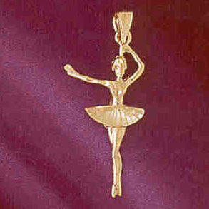 14K GOLD CHARM - BALLERINA #6133