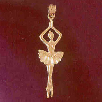 14K GOLD CHARM - BALLERINA #6134