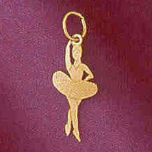 14K GOLD CHARM - BALLERINA #6137