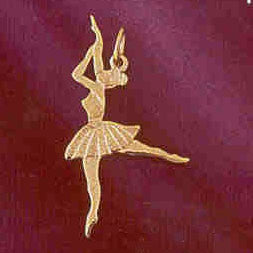 14K GOLD CHARM - BALLERINA #6139