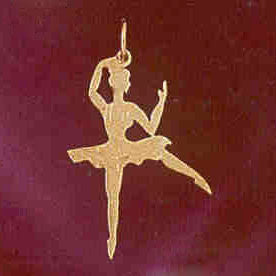 14K GOLD CHARM - BALLERINA #6140