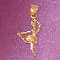 14K GOLD CHARM - BALLERINA #6200