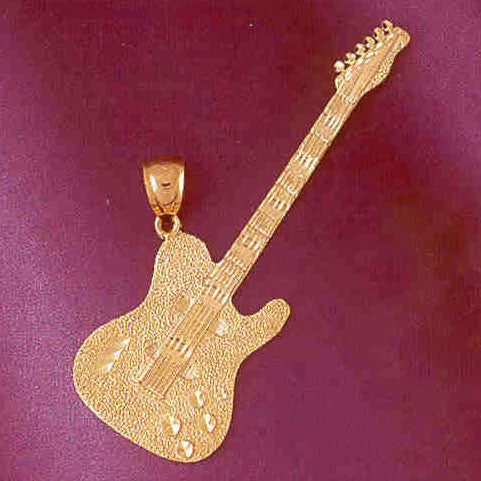 14K GOLD MUSIC CHARM - GUITAR #6207