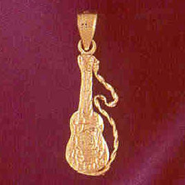 14K GOLD MUSIC CHARM - GUITAR #6216