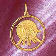 14K GOLD SPORT CHARM - SHOOTING GALLERY #6321