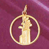 14K GOLD SPORT CHARM - GOLF #6324